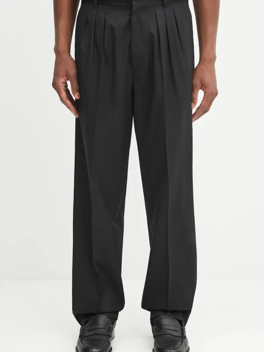 Zdjęcie produktu Kenzo spodnie wełniane Weave Pleated Tailored