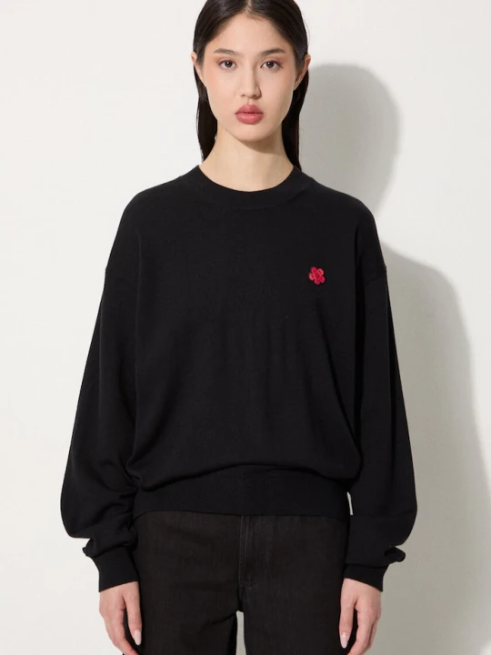 Zdjęcie produktu Kenzo sweter wełniany Rws Boke Crest Jumper czarny
