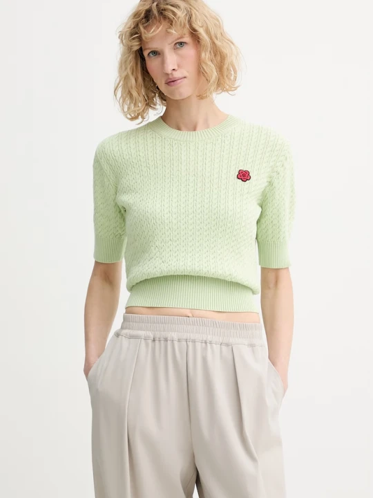 Zdjęcie produktu Kenzo sweter z domieszką wełny zielony