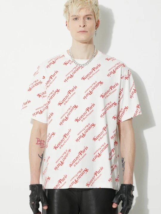 Zdjęcie produktu Kenzo T-shirt męski bawełniany by Verdy Oversize T-Shirt biały