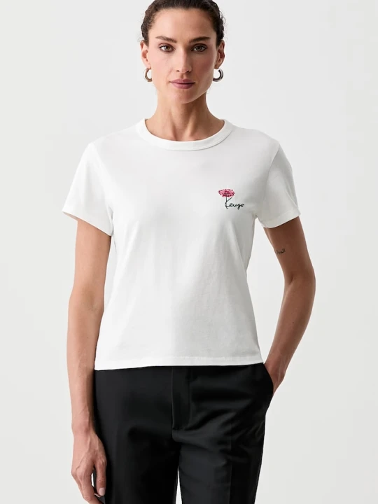 Zdjęcie produktu Kenzo T-shirt damski bawełniany biały