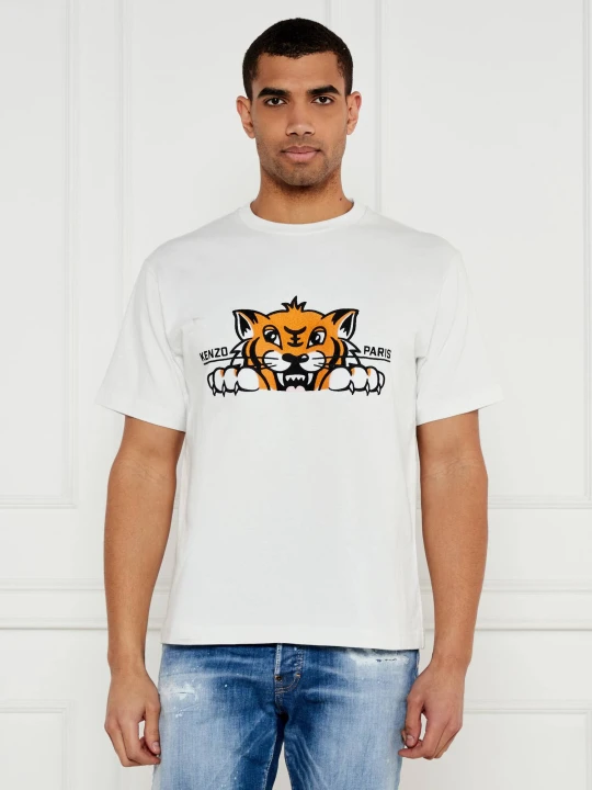 Zdjęcie produktu Kenzo T-shirt HAPPY TIGER | Oversize fit biały