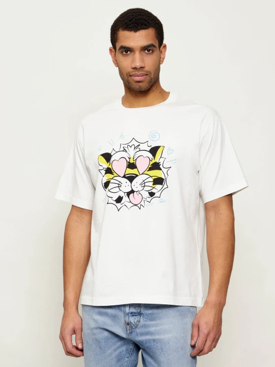 Zdjęcie produktu Kenzo T-shirt WILD TIGER | Oversize fit ecru