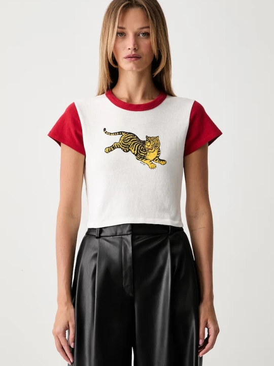 Zdjęcie produktu Kenzo top damski bawełniany biały