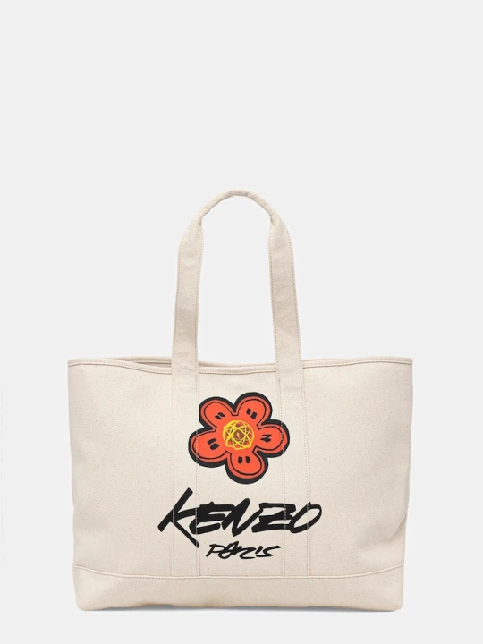 Zdjęcie produktu Kenzo torba bawełniana 43 x 34 cm beżowy