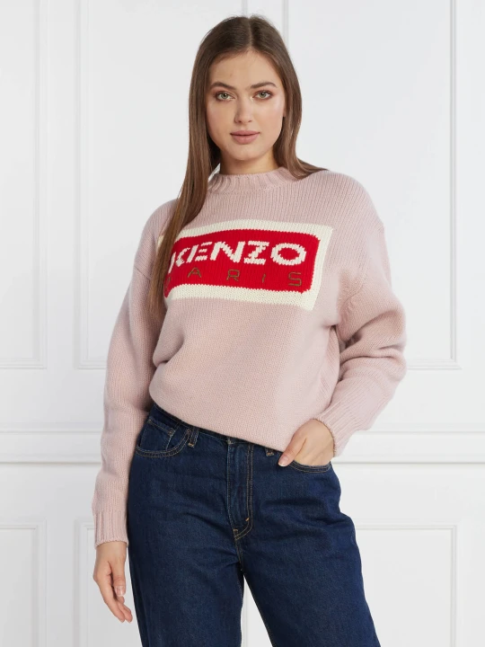 Zdjęcie produktu Kenzo Wełniany sweter | Regular Fit różowy