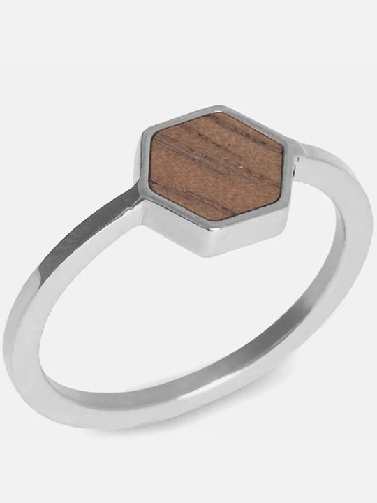 Zdjęcie produktu Kerbholz Pierścionek "Hexa" rozmiar: 52