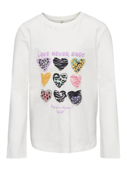 Zdjęcie produktu Kids ONLY Bluzka Hollie 15275495 Biały Regular Fit