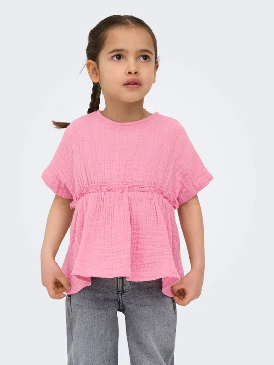 Zdjęcie produktu KIDS ONLY Bluzka "Thyra" w kolorze jasnoróżowym rozmiar: 116