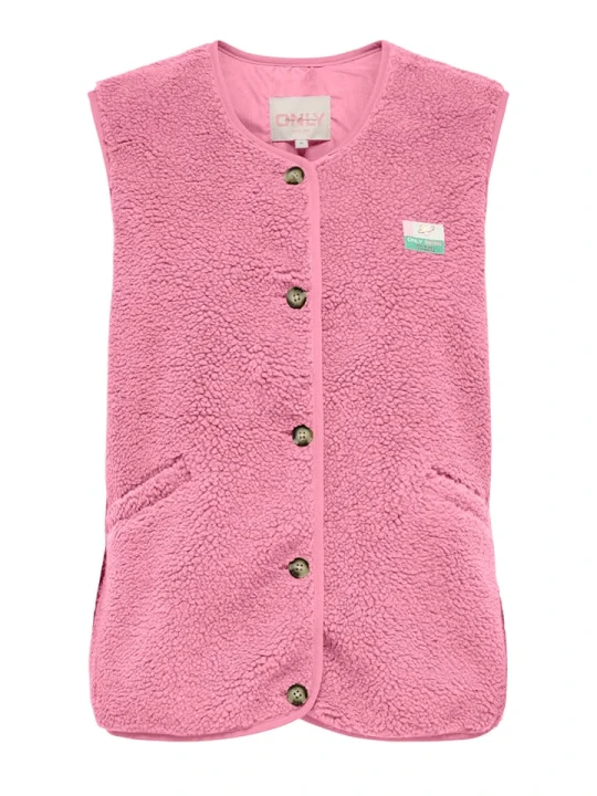 Zdjęcie produktu KIDS ONLY Kamizelka pluszowa "Baby" w kolorze różowym rozmiar: 146