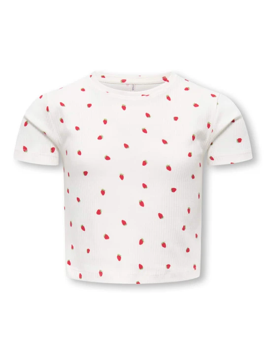 Zdjęcie produktu KIDS ONLY Koszulka "Bella" w kolorze białym rozmiar: 122 / 128