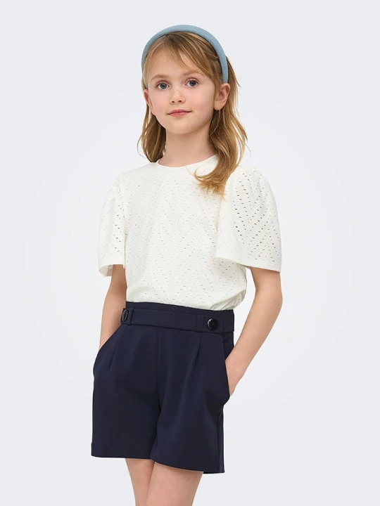 Zdjęcie produktu KIDS ONLY Koszulka "Carla" w kolorze kremowym rozmiar: 122 / 128