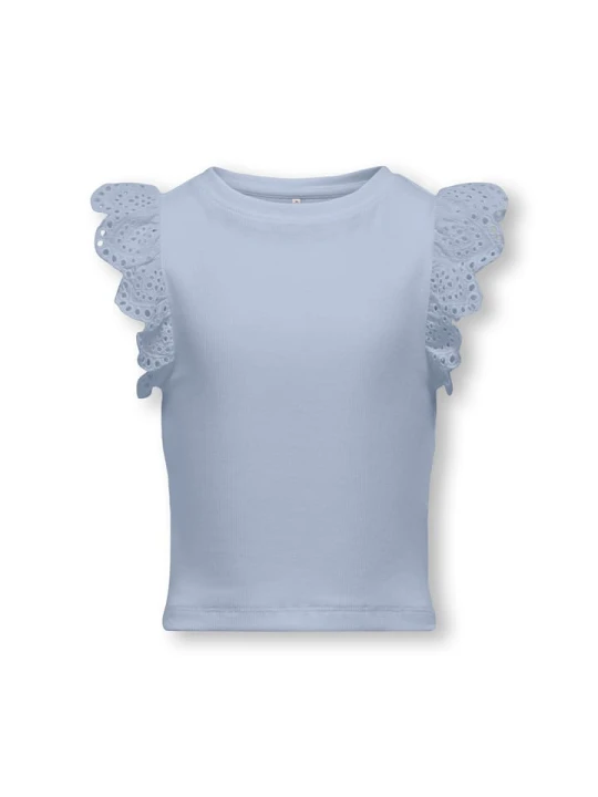 Zdjęcie produktu KIDS ONLY Koszulka "Drea" w kolorze błękitnym rozmiar: 122 / 128