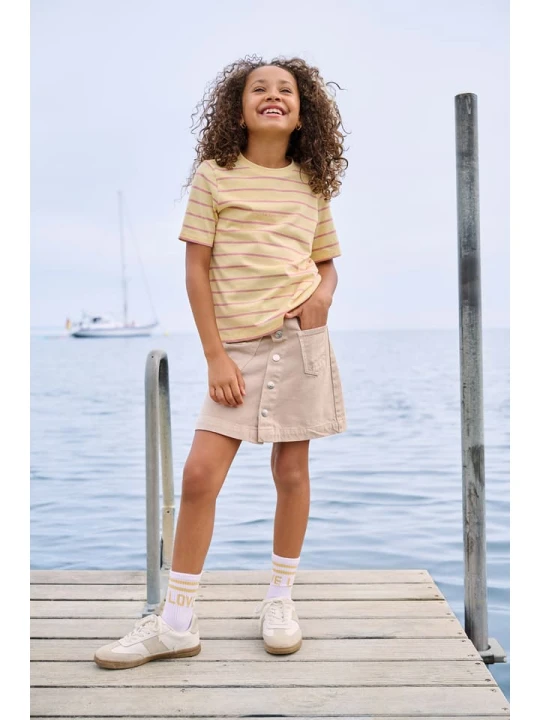 Zdjęcie produktu KIDS ONLY Koszulka "Helle" w kolorze żółtym rozmiar: 146 / 152