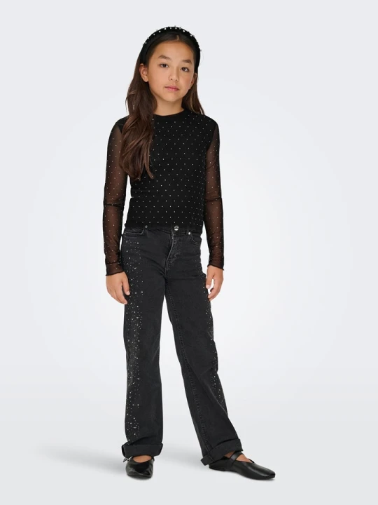 Zdjęcie produktu KIDS ONLY Koszulka "Jada" w kolorze czarnym rozmiar: 158 / 164