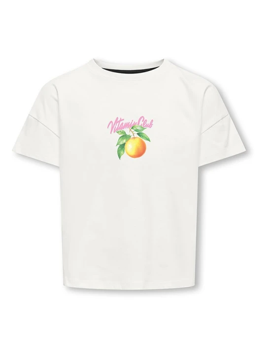 Zdjęcie produktu KIDS ONLY Koszulka "Mellie" w kolorze białym rozmiar: 122 / 128