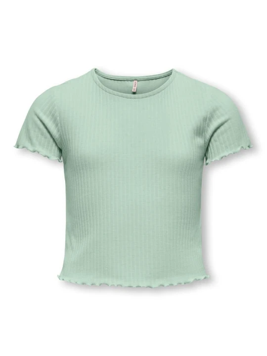 Zdjęcie produktu KIDS ONLY Koszulka "Nella" w kolorze zielonym rozmiar: 122 / 128