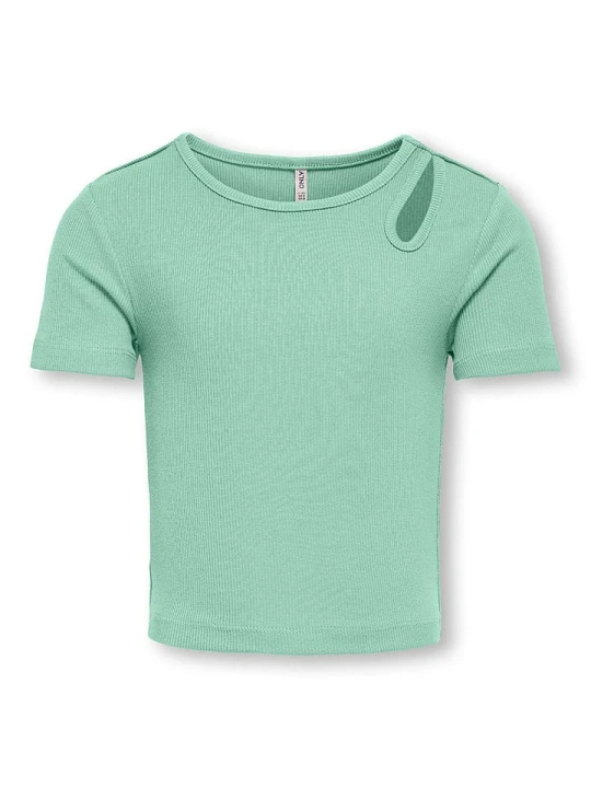 Zdjęcie produktu KIDS ONLY Koszulka "Nessa" w kolorze zielonym rozmiar: 122 / 128