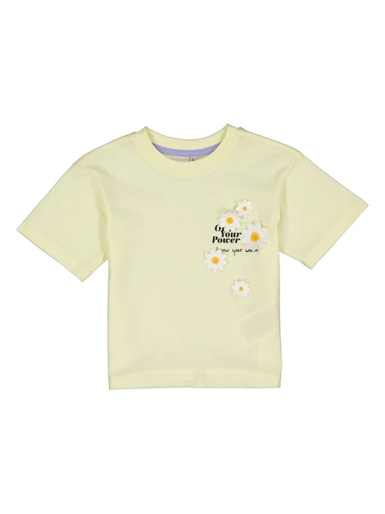 Zdjęcie produktu KIDS ONLY Koszulka "Petal" w kolorze żółtym rozmiar: 128
