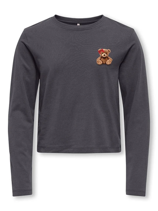 Zdjęcie produktu KIDS ONLY Koszulka "Rex" w kolorze antracytowym rozmiar: 122/128