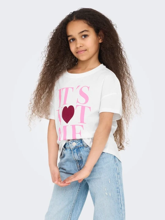 Zdjęcie produktu KIDS ONLY Koszulka w kolorze białym rozmiar: 158/164