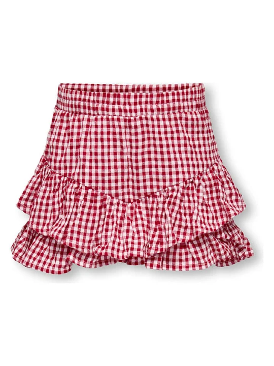 Zdjęcie produktu KIDS ONLY Spódnico-spodenki "Fina" w kolorze czerwonym rozmiar: 104