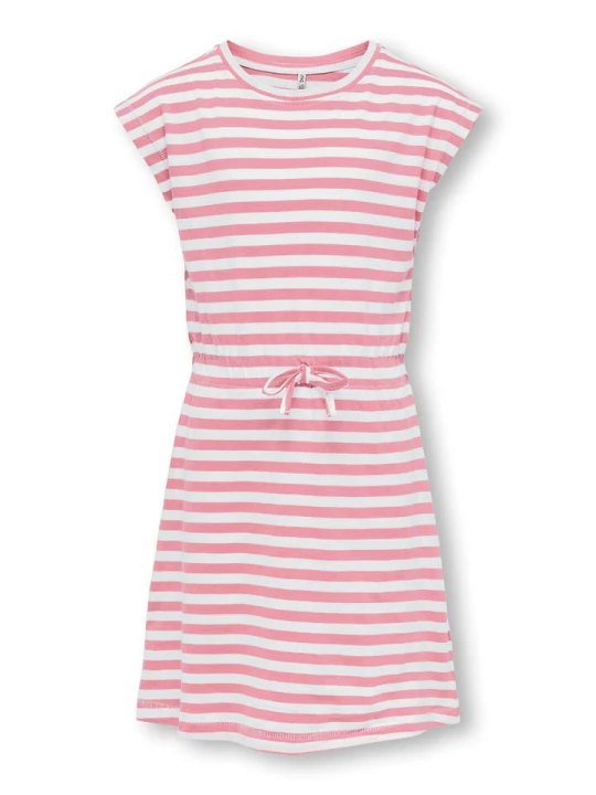 Zdjęcie produktu KIDS ONLY Sukienka "May" w kolorze jasnoróżowo-białym rozmiar: 104