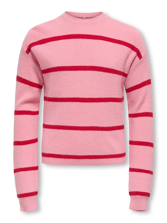 Zdjęcie produktu KIDS ONLY Sweter "Franca" w kolorze jasnoróżowo-czerwonym rozmiar: 134/140