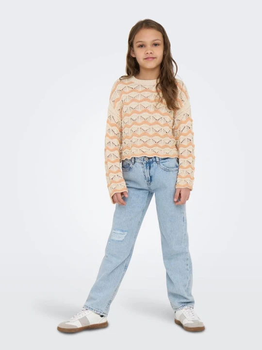 Zdjęcie produktu KIDS ONLY Sweter w kolorze beżowym rozmiar: 122 / 128