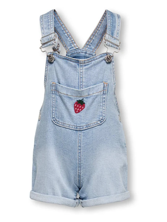 Zdjęcie produktu KIDS ONLY Szorty-ogrodniczki "Lucy" w kolorze błękitnym rozmiar: 110