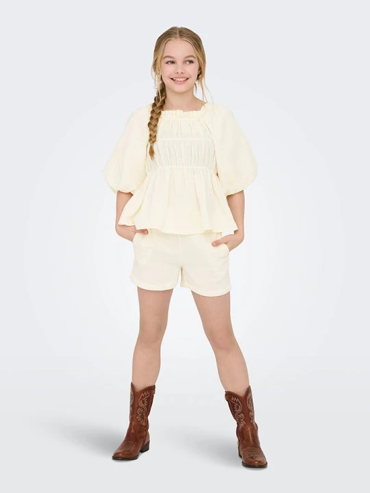Zdjęcie produktu KIDS ONLY Szorty "Thyra" w kolorze kremowym rozmiar: 146