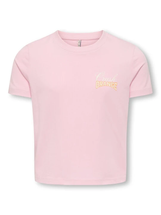 Zdjęcie produktu Kids ONLY T-Shirt Annbel 15354276 Różowy Cropped Fit