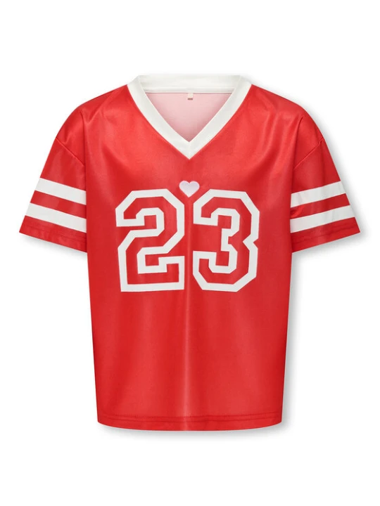 Zdjęcie produktu Kids ONLY T-Shirt Lulu 15354971 Czerwony Regular Fit