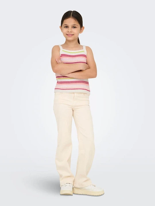 Zdjęcie produktu KIDS ONLY Top dzianinowy "Belli" w kolorze jasnoróżowym rozmiar: 158/164