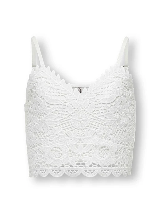 Zdjęcie produktu KIDS ONLY Top "Honey" w kolorze białym rozmiar: 122 / 128