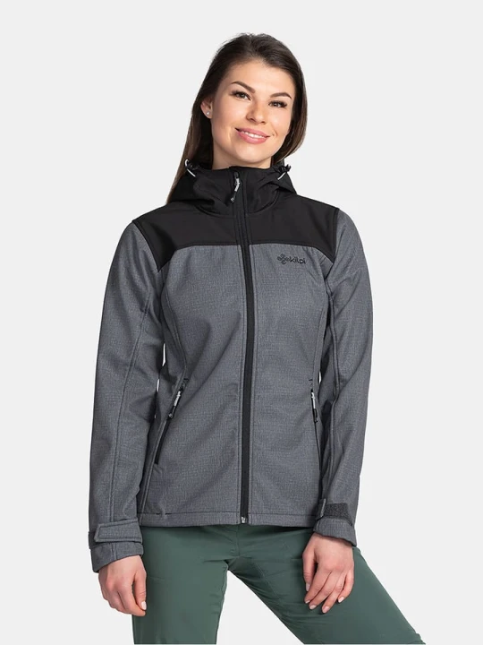 Zdjęcie produktu Kilpi Kurtka softshellowa "Ravia" w kolorze szaro-czarnym rozmiar: 44