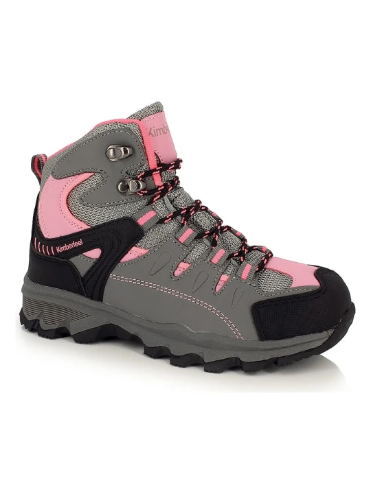 Zdjęcie produktu Kimberfeel Buty trekkingowe "Climb" w kolorze jasnoróżowo-szarym rozmiar: 33