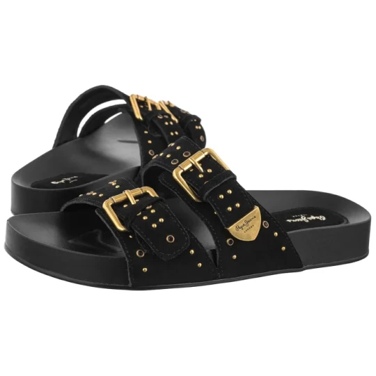 Zdjęcie produktu Klapki Agnes Studs W Black PLS900008 999 (PE123-a) Pepe Jeans