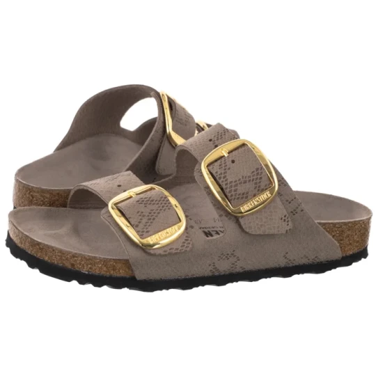 Zdjęcie produktu Klapki Arizona Big Buckle Python Gray Taupe Eco Leather 1032891 (BK397-a) Birkenstock