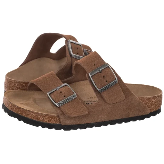 Zdjęcie produktu Klapki Arizona BS Dark Tea Suede Leather 1032678 (BK415-a) Birkenstock