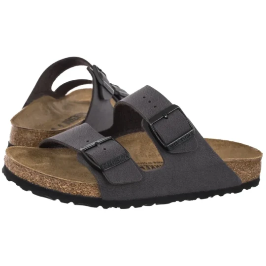 Zdjęcie produktu Klapki Arizona BS Velvet Gray/Black Buckles 1032023 (BK362-a) Birkenstock