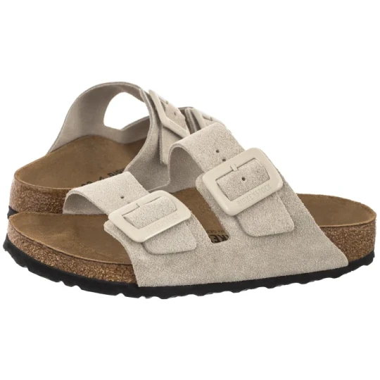Zdjęcie produktu Klapki Arizona Cushion Buckle Oyster Suede 1033088 (BK421-b) Birkenstock