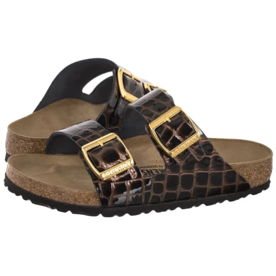 Zdjęcie produktu Klapki Arizona Emboss Leather Black 1032836 (BK395-a) Birkenstock