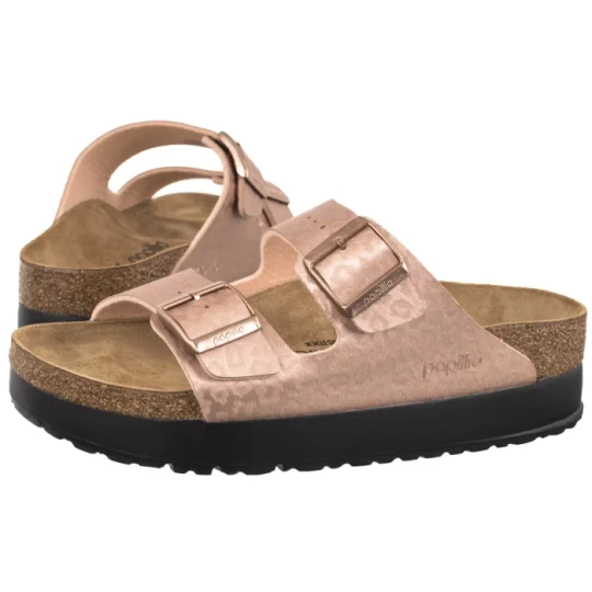 Zdjęcie produktu Klapki Arizona Pap Flex Platform Electric Metallic Leo Copper 1033075 (PP24-a) Papillio