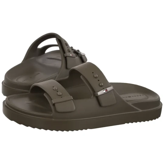 Zdjęcie produktu Klapki Basenowe Light Adjustable Pool Slider Willow Green FM0FM05757 GX9 (TH1443-b) Tommy Hilfiger