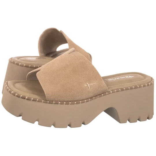 Zdjęcie produktu Klapki Beżowe 1-27235-46 341 Taupe (TM596-a) Tamaris