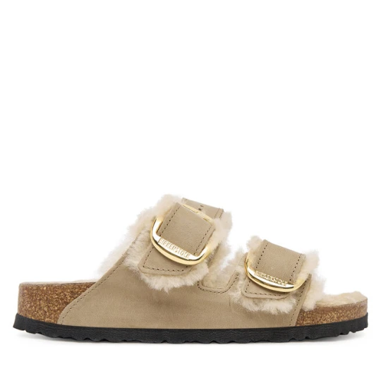 Zdjęcie produktu Klapki Birkenstock Arizona Big Buckle Shearling 1030384 Brązowy