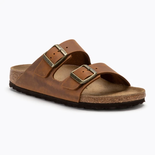 Zdjęcie produktu Klapki BIRKENSTOCK Arizona LEOI Narrow cognac Brązowy