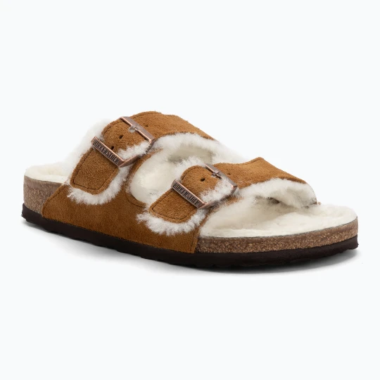 Zdjęcie produktu Klapki BIRKENSTOCK Arizona Shearling SL Regular mink Brązowy