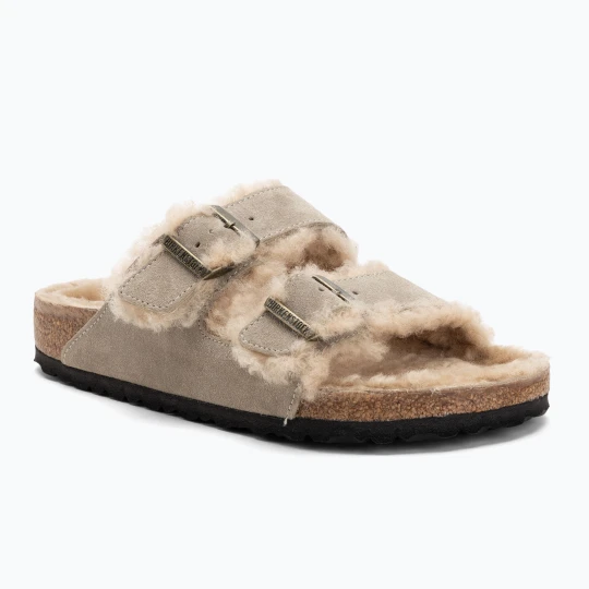Zdjęcie produktu Klapki BIRKENSTOCK Arizona Shearling SL Regular taupe Beżowy